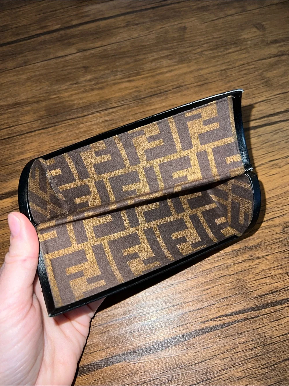 Fendi Black Leather Eyewear Case- OS - Picture 4 of 4